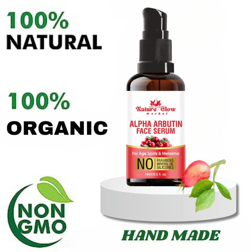 Nature Glow Herbal Alpha Arbutin Face Serum | Grocsy