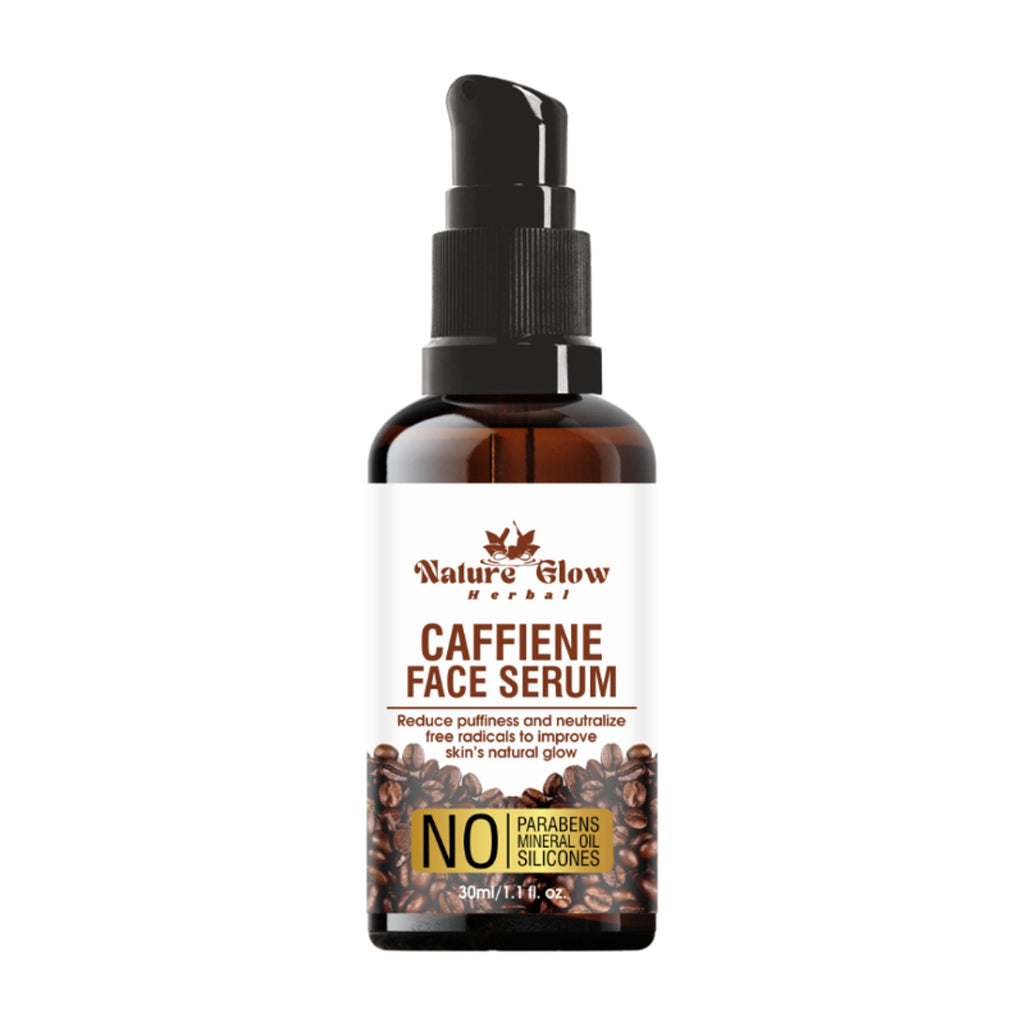Nature Glow Herbal Caffeine Face Serum Hydrating Face Serum For Glowing Skin | Grocsy