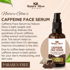 Nature Glow Herbal Caffeine Face Serum Hydrating Face Serum For Glowing Skin | Grocsy