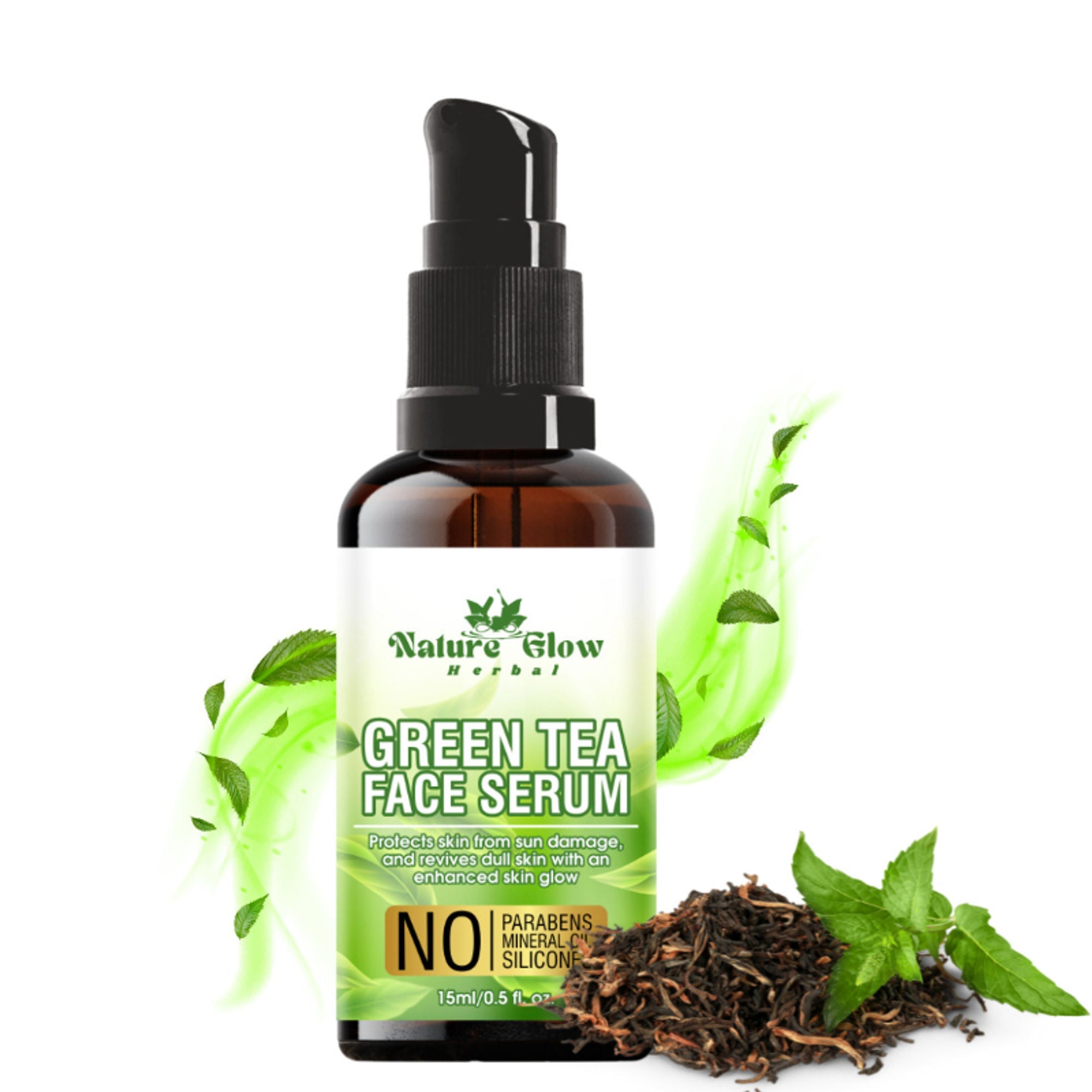 Nature Glow Herbal Green Tea Serum | Grocsy