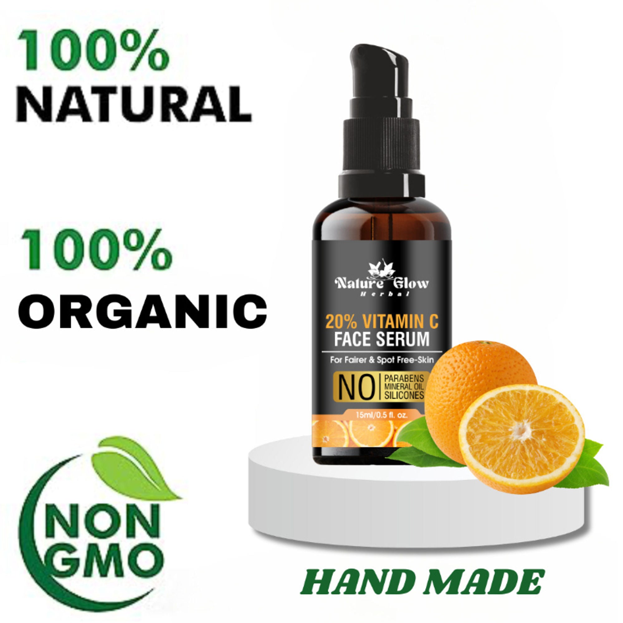 Nature Glow Herbal 20% Vitamin C Serum | Grocsy