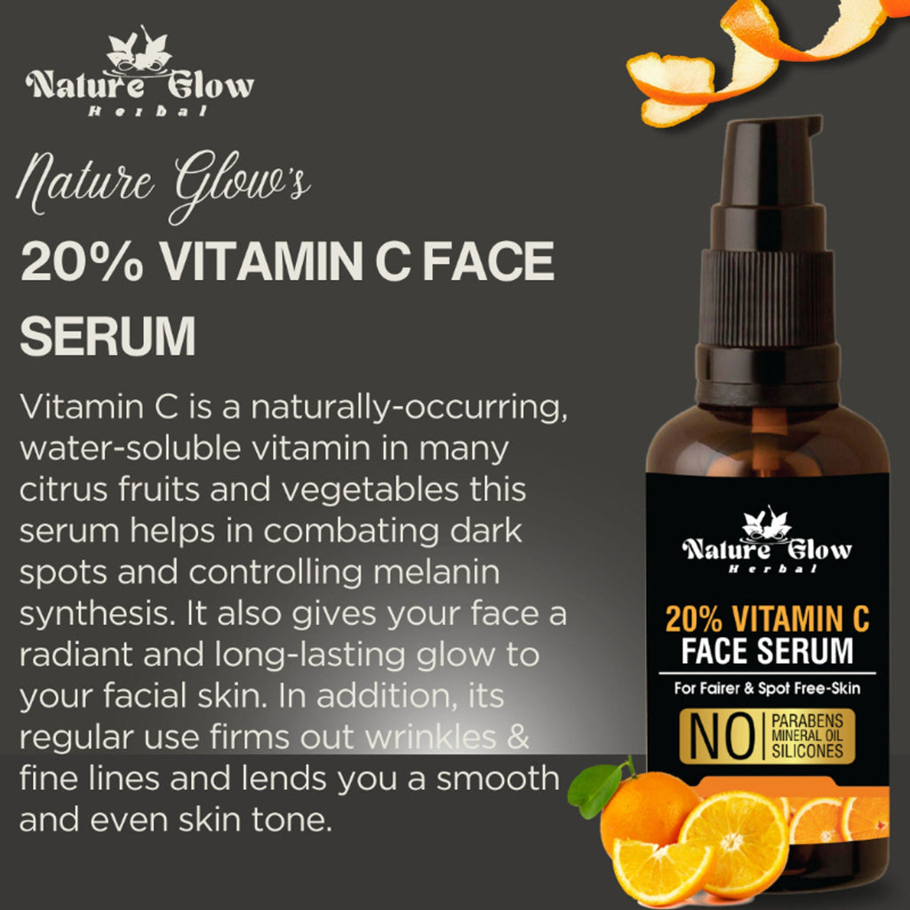 Nature Glow Herbal 20% Vitamin C Serum | Grocsy