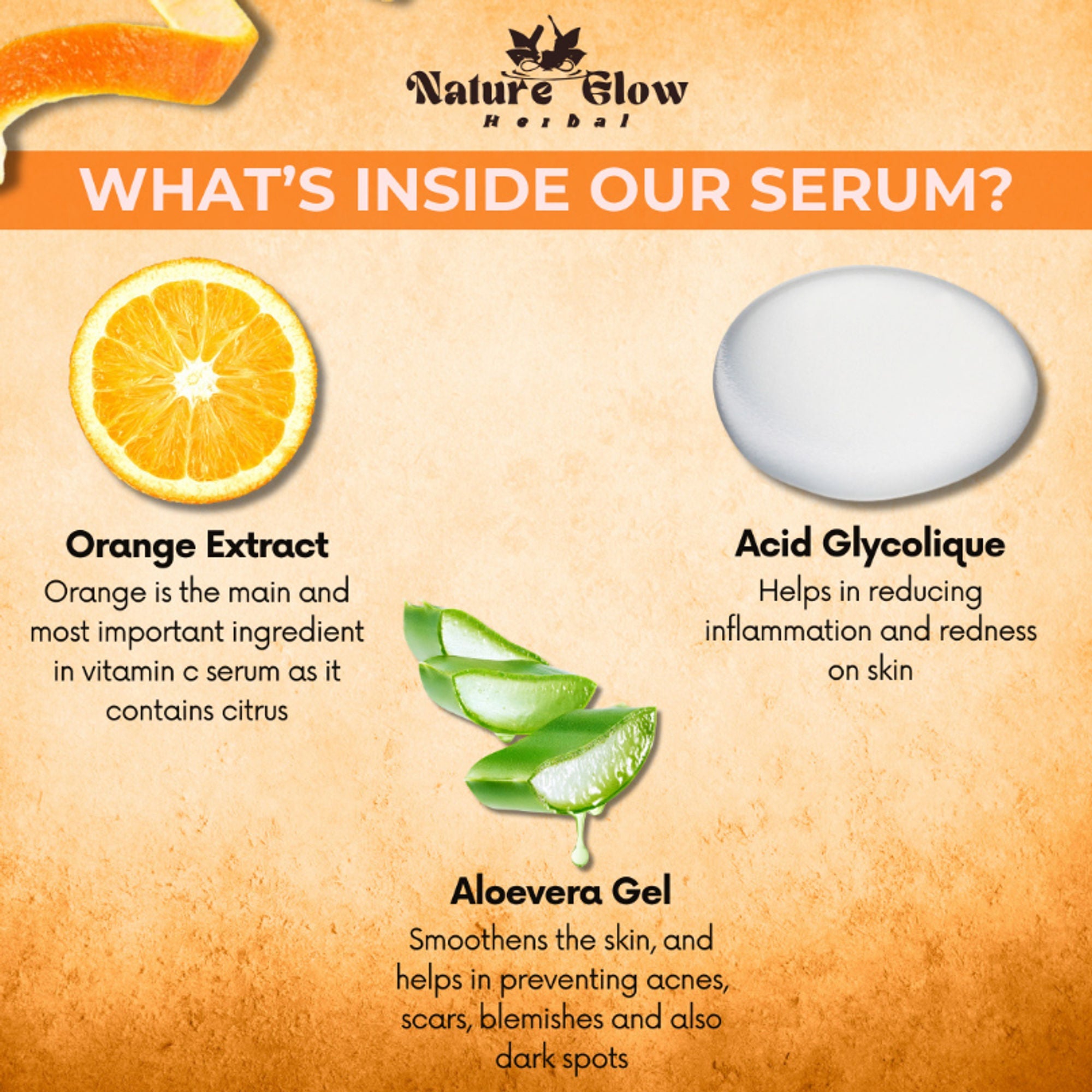 Nature Glow Herbal 20% Vitamin C Serum | Grocsy