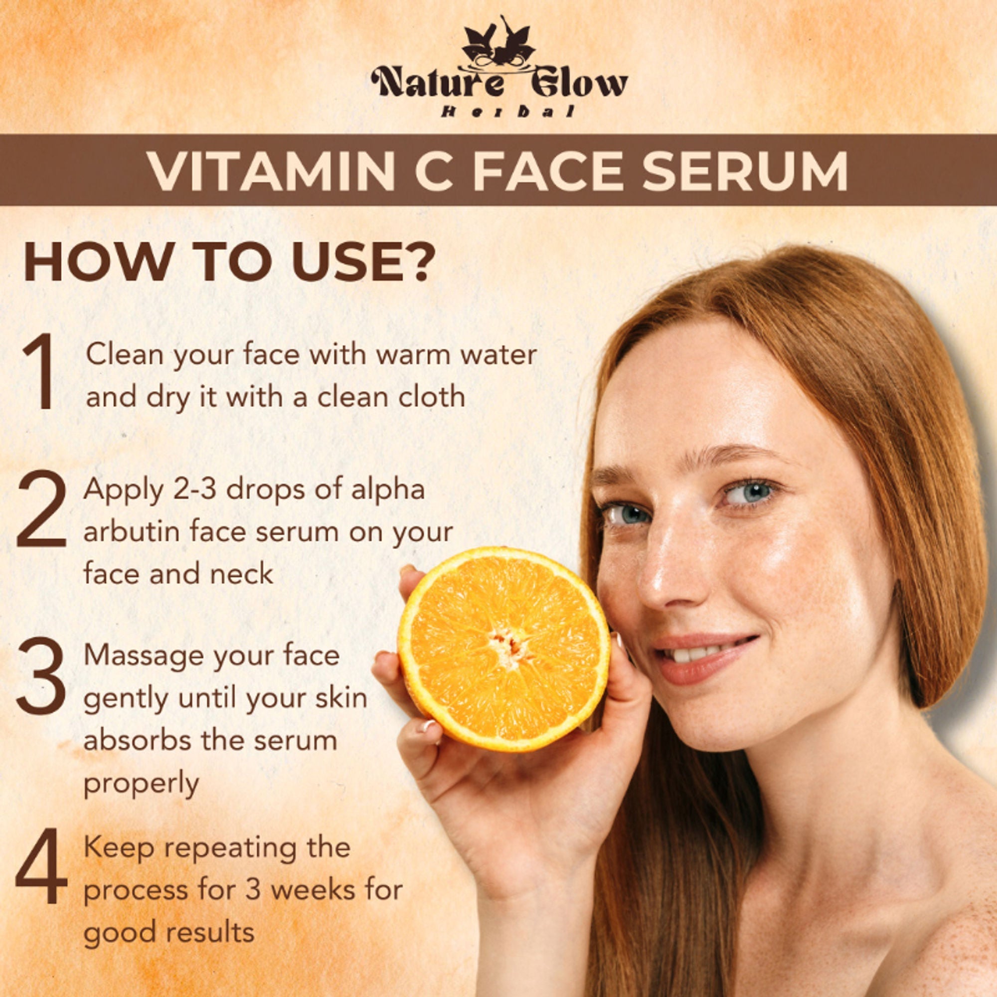 Nature Glow Herbal 20% Vitamin C Serum | Grocsy