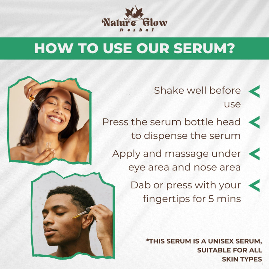 Nature Glow Herbal Under Eye Serum | Grocsy