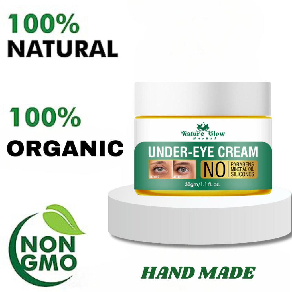 Nature Glow Herbal Under Eye Cream, Brighten, Hydrate | Grocsy