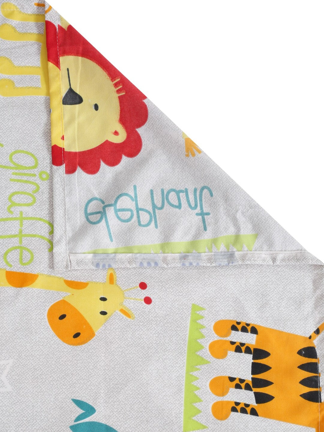 Home Sizzler White & Orange Cartoon Characters 210 TC Bedsheet with Pillow Covers | Grocsy