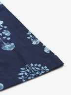 TAG 7 Women Navy Blue & White Printed Flared Palazzos | Grocsy