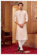 Joban Fashion Light Pink Art Silk Kurta Pyjama | Grocsy