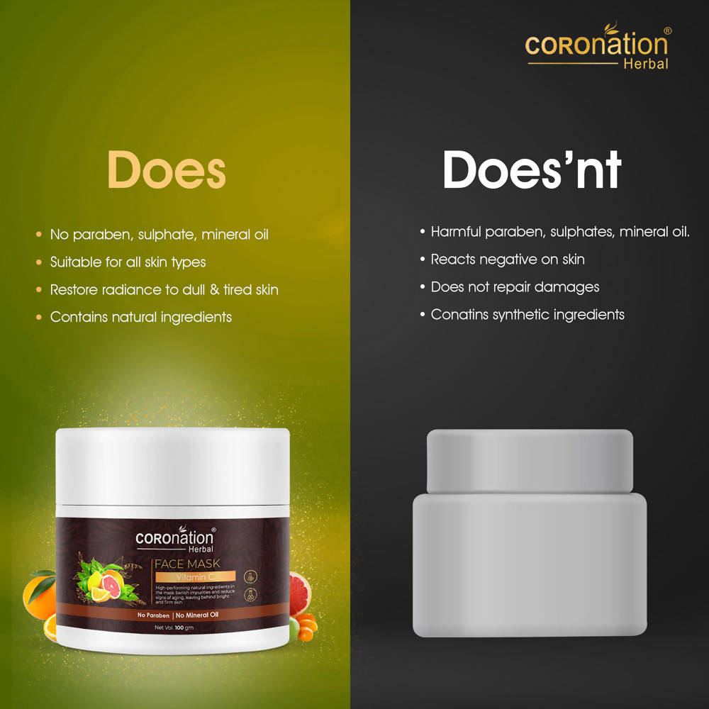 Coronation Herbal Vitamin C Face Mask | Grocsy