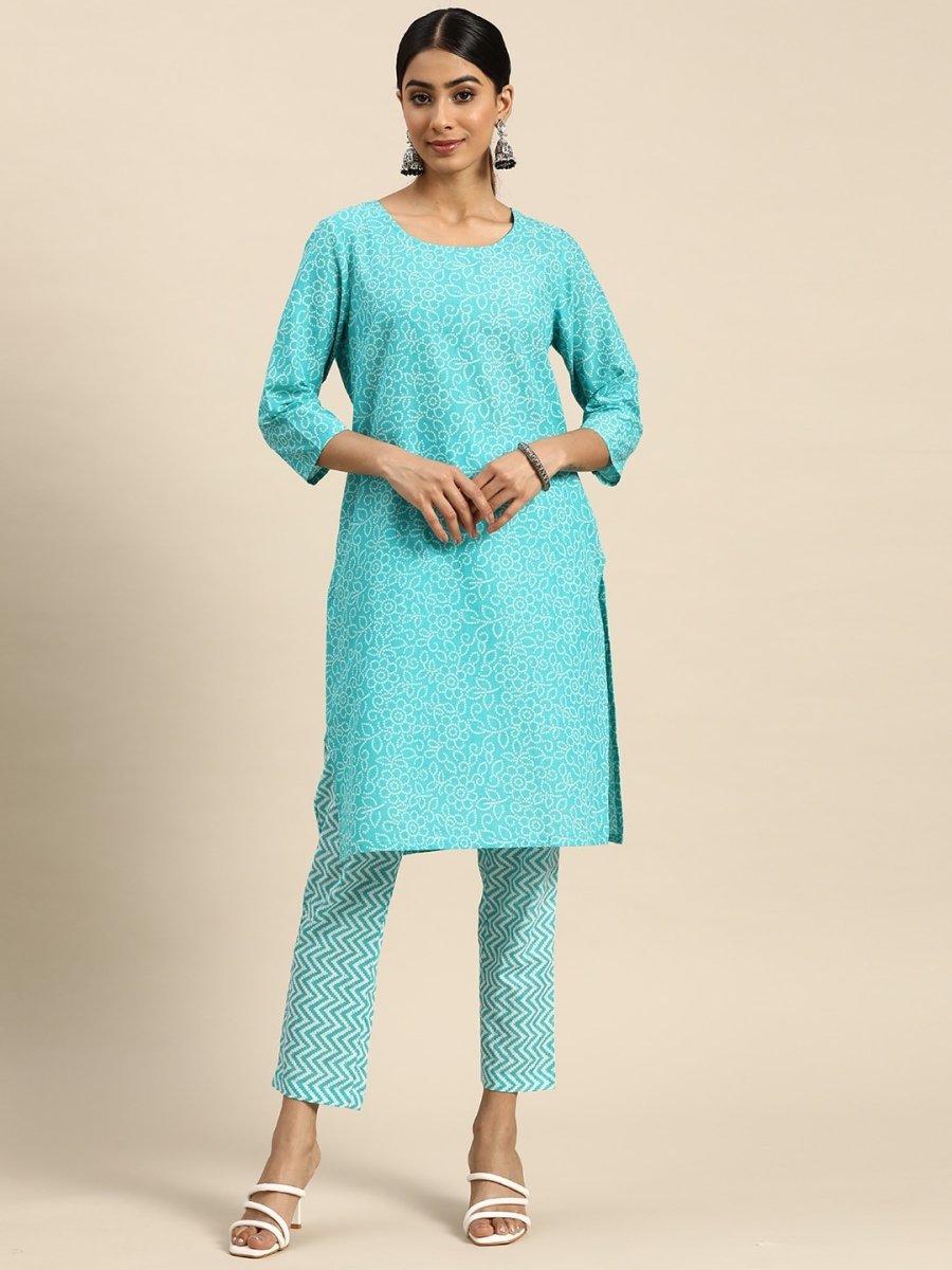 All About You Bandhani Printed Regular Kurta with Trousers | Grocsy