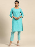 All About You Bandhani Printed Regular Kurta with Trousers | Grocsy