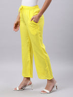 Souchii Women Yellow Liva Ethnic Palazzos | Grocsy