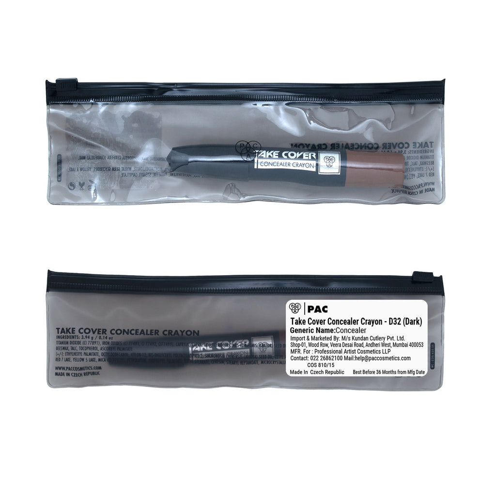 PAC Studio Take Cover Concealer Crayon - D32 Dark | Grocsy