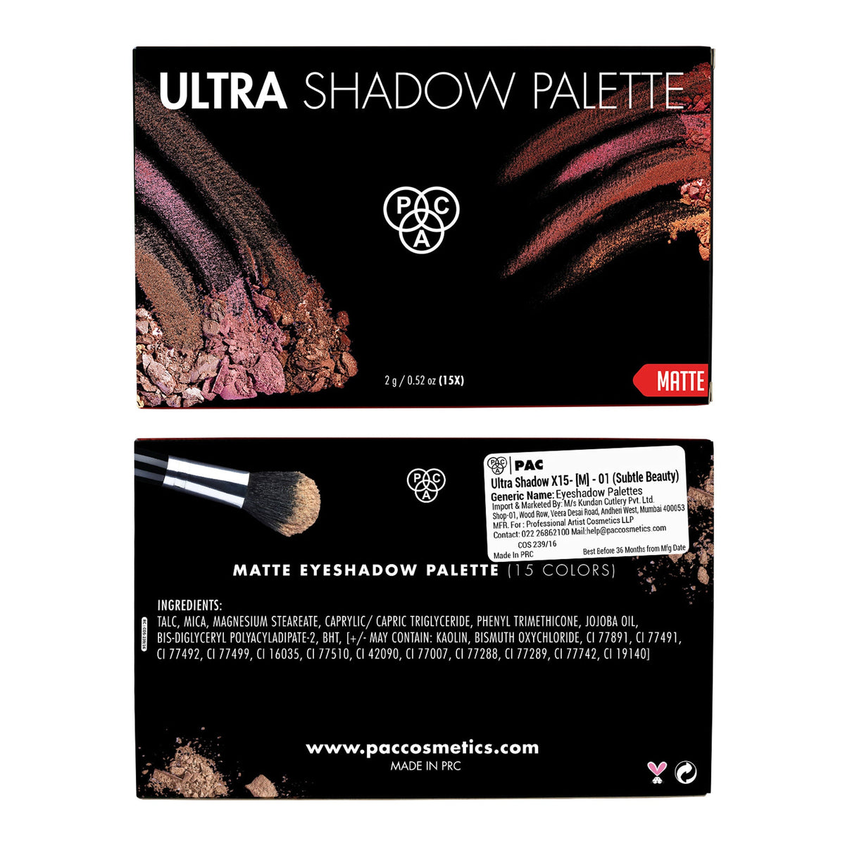 PAC Studio Ultra Shadow X15- [M] - 01 Subtle Beauty | Grocsy