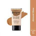 Pilgrim Glow BB Cream SPF 50 PA++++ Instant Spot Coverage Matte Finish Vitamin C Infused - Almond Glow | Grocsy