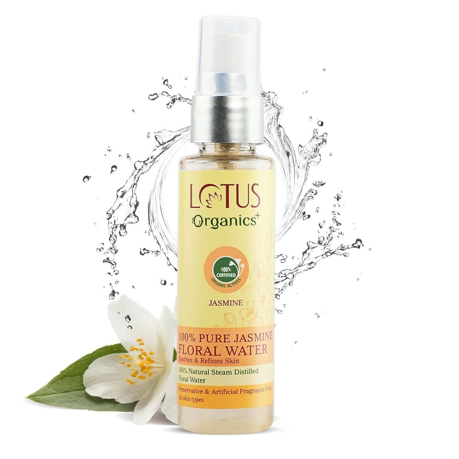 Lotus Organics+ 100% Pure Jasmine Floral Water | Grocsy
