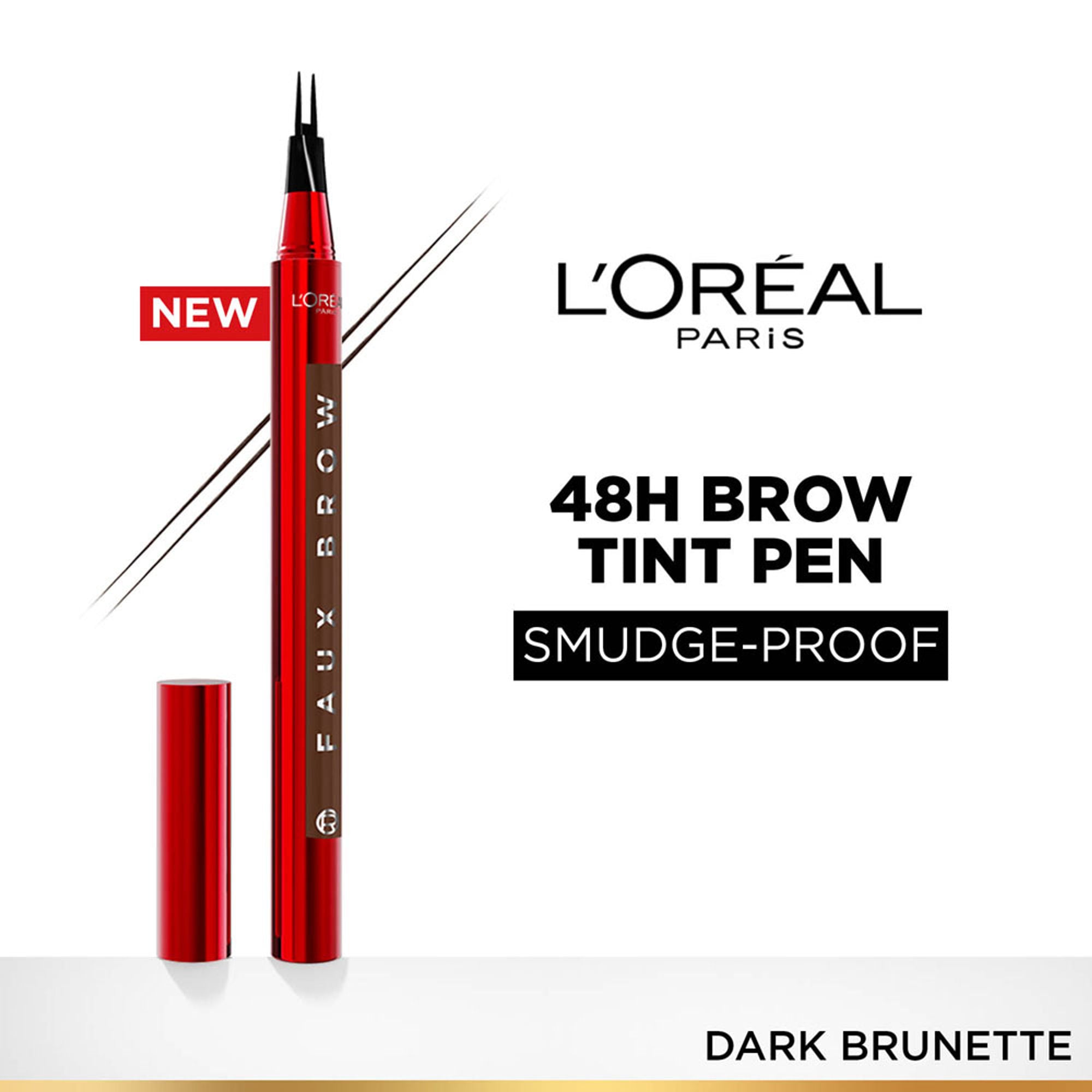 L'Oreal Paris Infaillible Faux Brow Eyebrow Pen For Natural & Full Brows - Dark Brunette | Grocsy