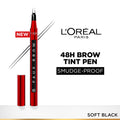L'Oreal Paris Infaillible Faux Brow Eyebrow Pen For Natural & Full Brows - Soft Black | Grocsy