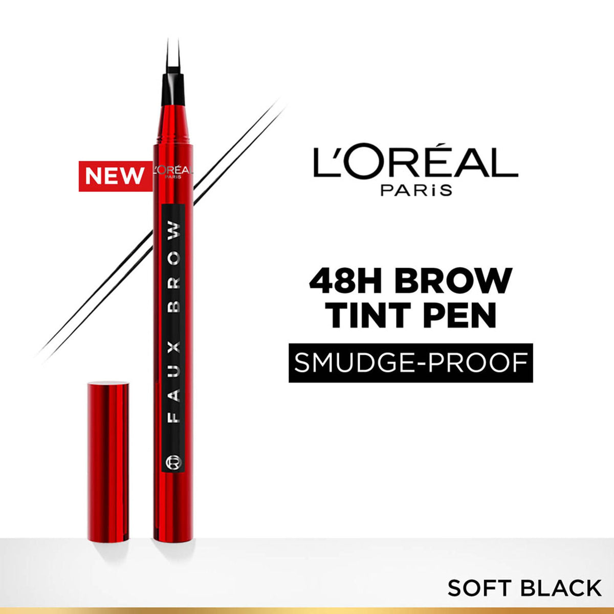 L'Oreal Paris Infaillible Faux Brow Eyebrow Pen For Natural & Full Brows - Soft Black | Grocsy