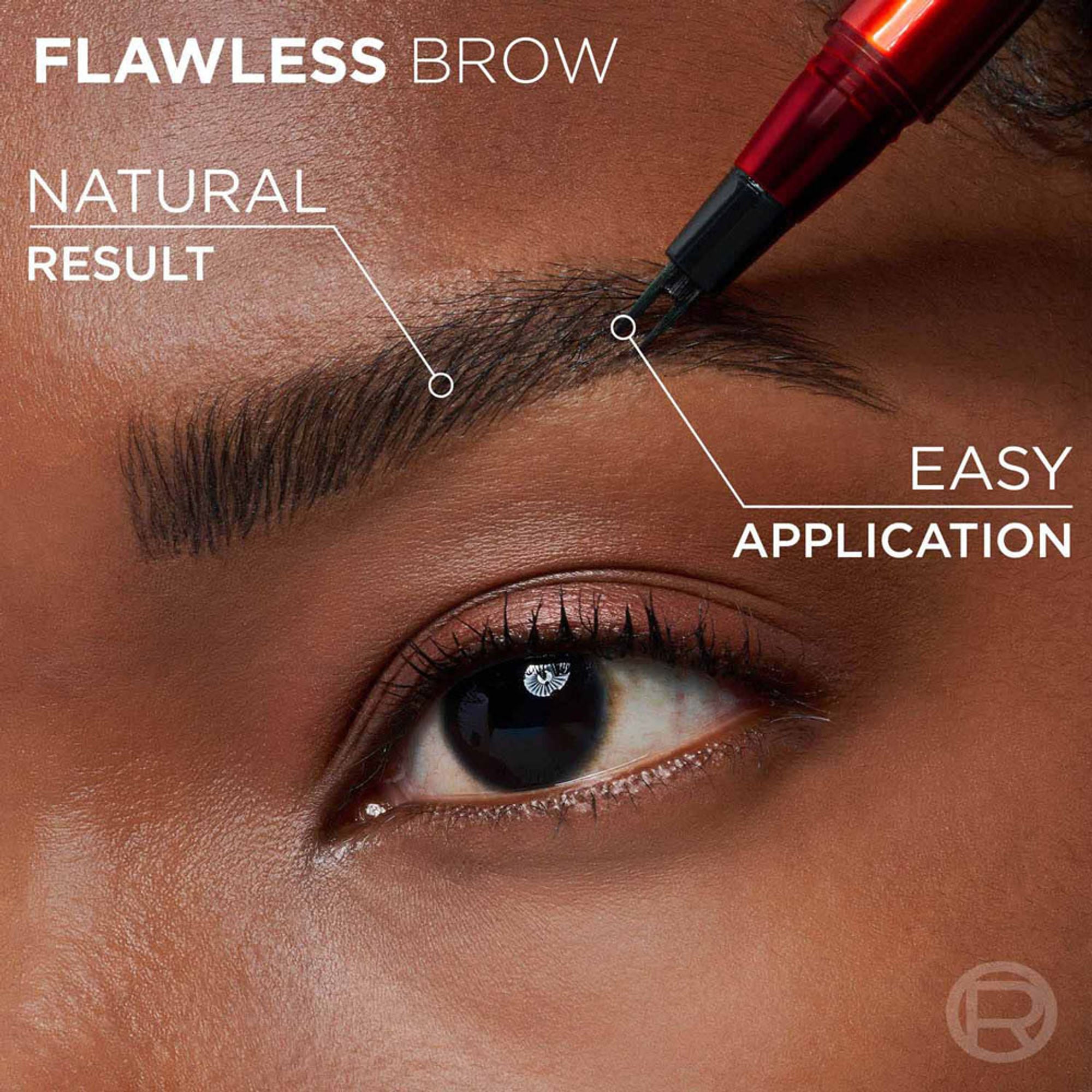 L'Oreal Paris Infaillible Faux Brow Eyebrow Pen For Natural & Full Brows - Soft Black | Grocsy