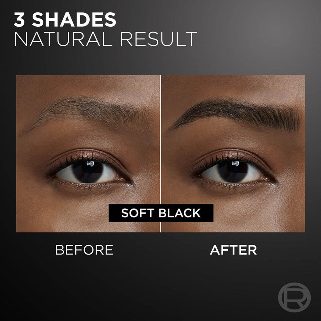 L'Oreal Paris Infaillible Faux Brow Eyebrow Pen For Natural & Full Brows - Soft Black | Grocsy