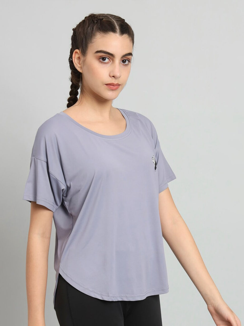 MKH Drop-Shoulder Sleeves Relaxed Fit Dri-FIT T-shirt | Grocsy