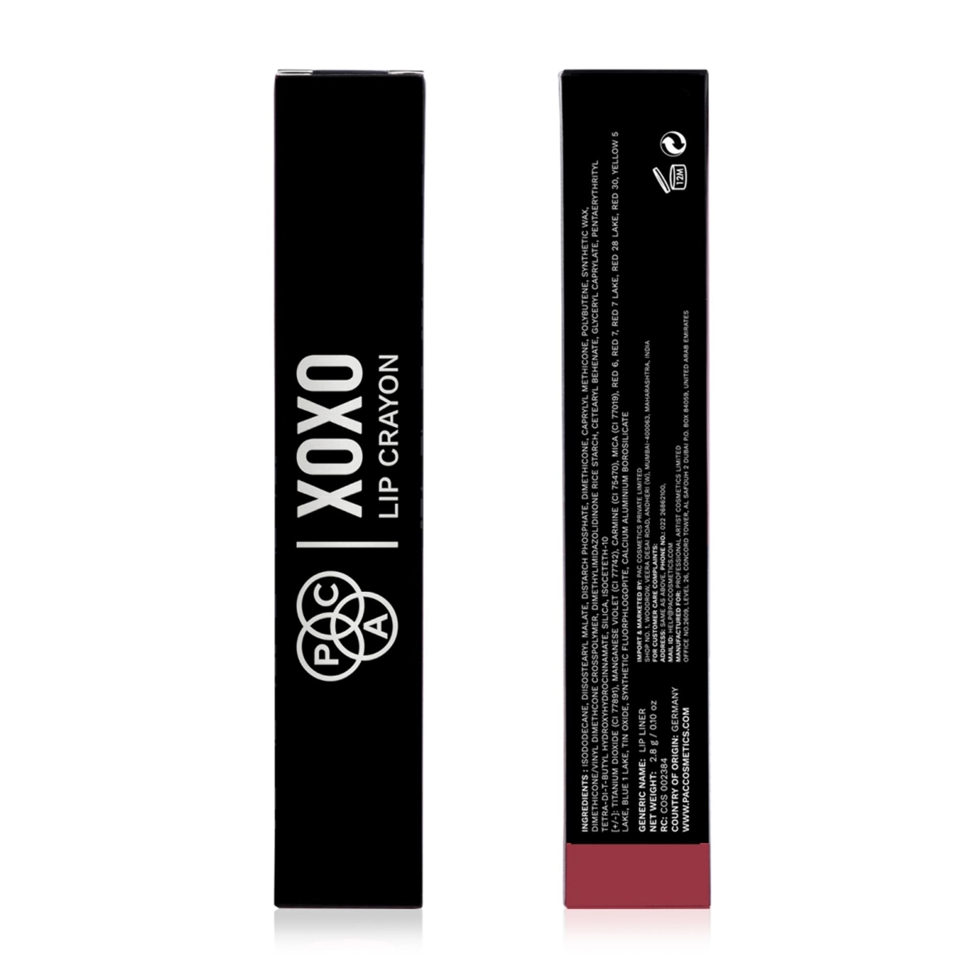 PAC Studio XOXO Lip Crayon - Playdate | Grocsy