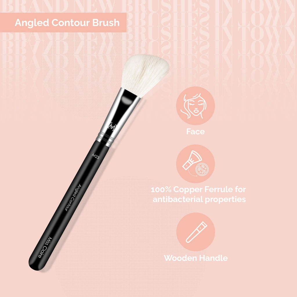 Miss Claire M23 - Angled Contour Brush - Chrome | Grocsy