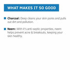 Ustraa Acne Control With Neem Charcoal Face Wash For Men | Grocsy