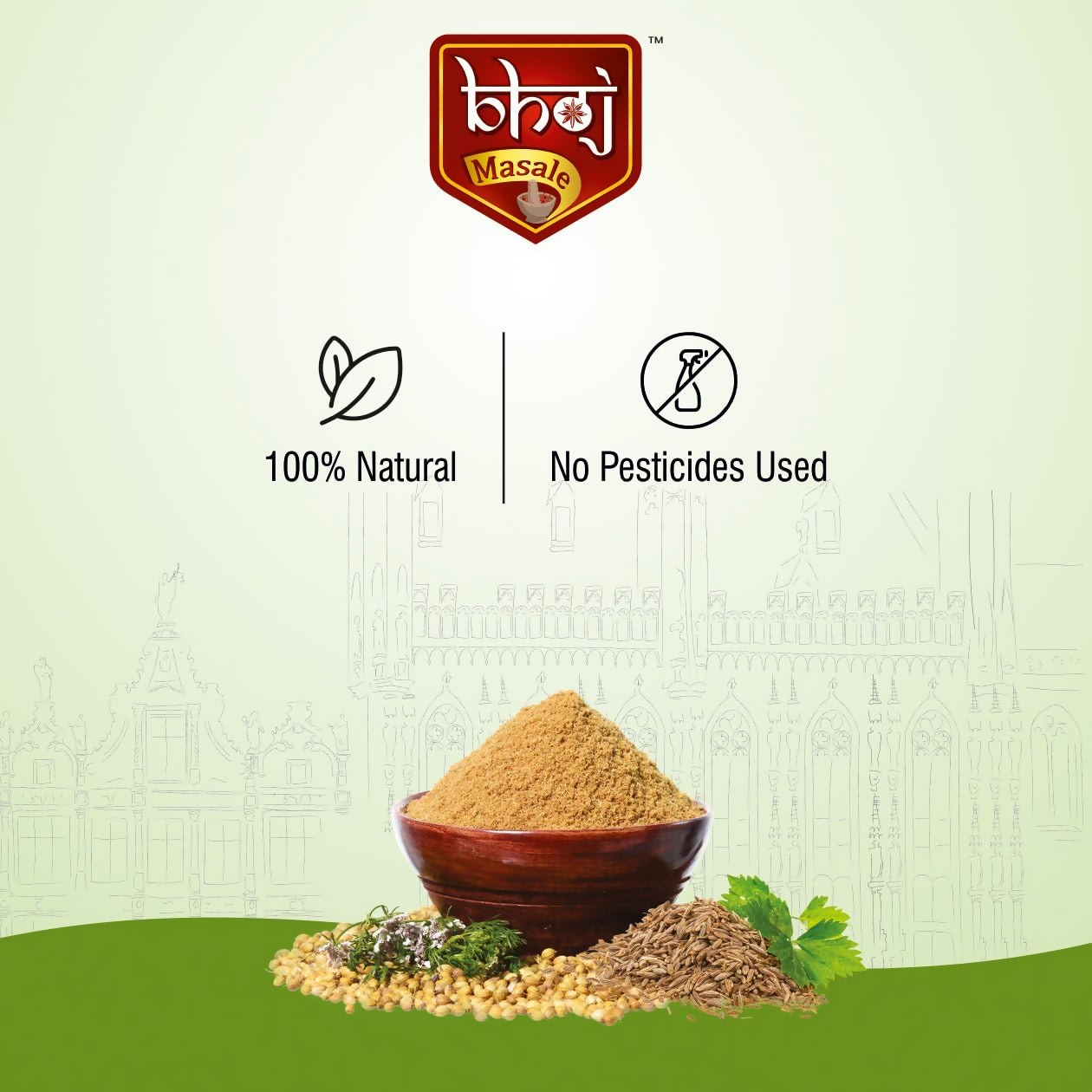 Bhoj Masale Dhania Jeera Powder ( Coriander & Cumin Mixed Spice Blend) | Grocsy