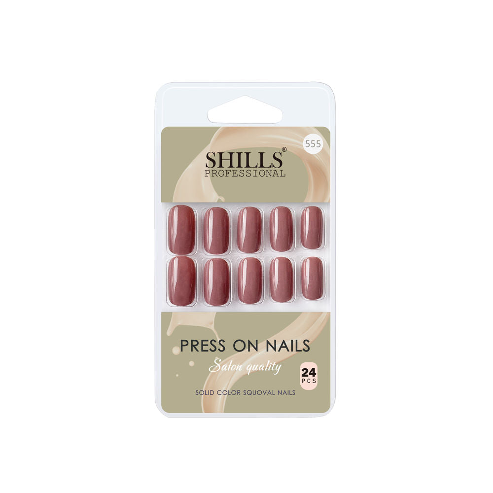 Shills Professional Reusable Press On Nails Square - SPN555 | Grocsy