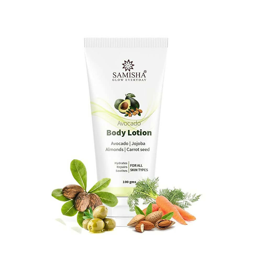 Samisha Natural Avocado Body Lotion For Dry Skin | Grocsy