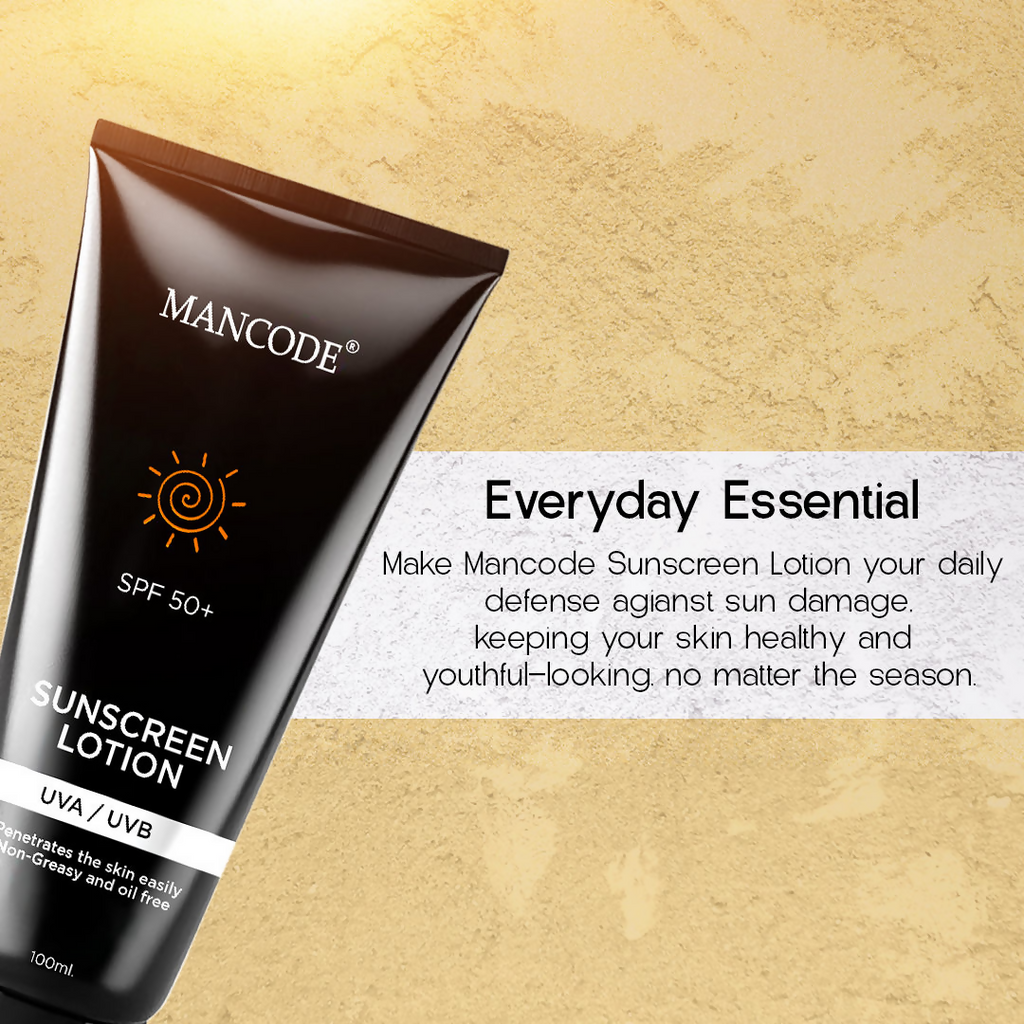 Mancode SPF 50+ Face Sunscreen Lotion | Grocsy