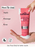 mCaffeine Clear Glow 1% Kojic Acid Daily Brightening Face Wash For Dark Spots & Pigmentation | Grocsy