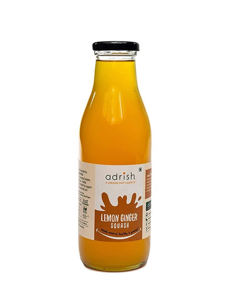 Adrish Natural Lemon Ginger Squash | Grocsy