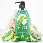 Vivel Aloe Vera & White Rose Scent Moisturizing Shower Gel | Grocsy