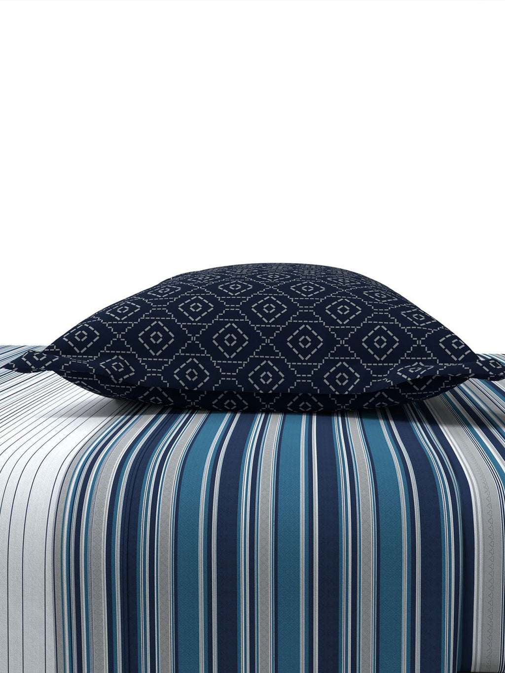MYTRIDENT Unisex Blue Bedsheets | Grocsy