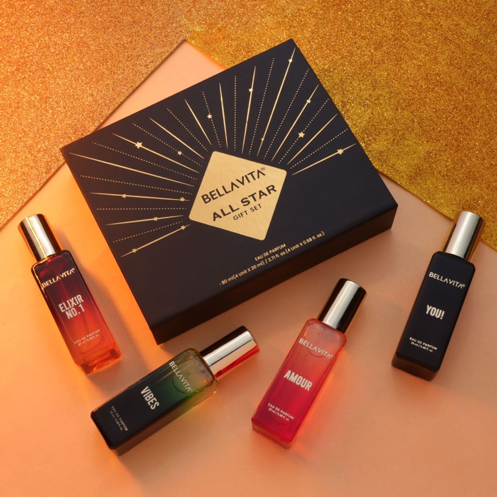 Bella Vita Organic All Star Long Lasting Perfume Gift Set For Man | Grocsy