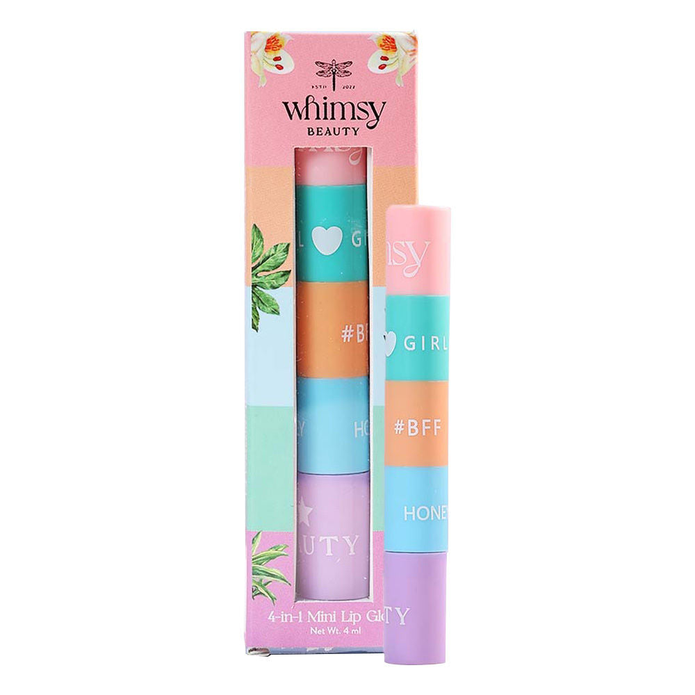 Whimsy Beauty 4-in-1 Mini Lip Gloss | Grocsy