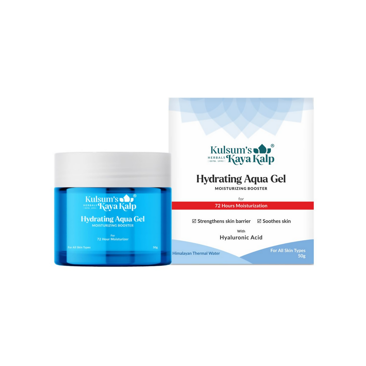 Kulsum's Kaya Kalp Hydrating Aqua Gel For Moisturizing And Soothing Skin | Grocsy