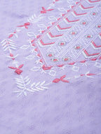 Sangria Women Lavender Yoke Design Kurta | Grocsy