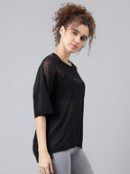 MKH Typography Printed Dri-FIT Relaxed Fit Sports T-shirt | Grocsy