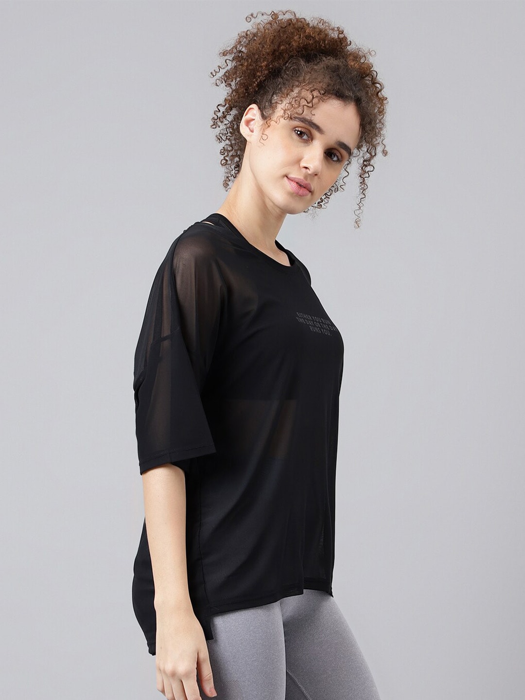 MKH Typography Printed Dri-FIT Relaxed Fit Sports T-shirt | Grocsy