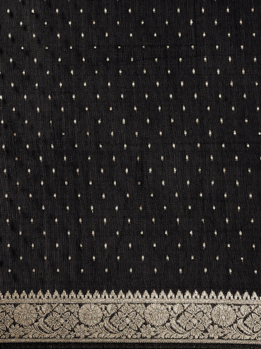 Saree Mall Black Woven Design Zari Silk Blend Banarasi Saree | Grocsy