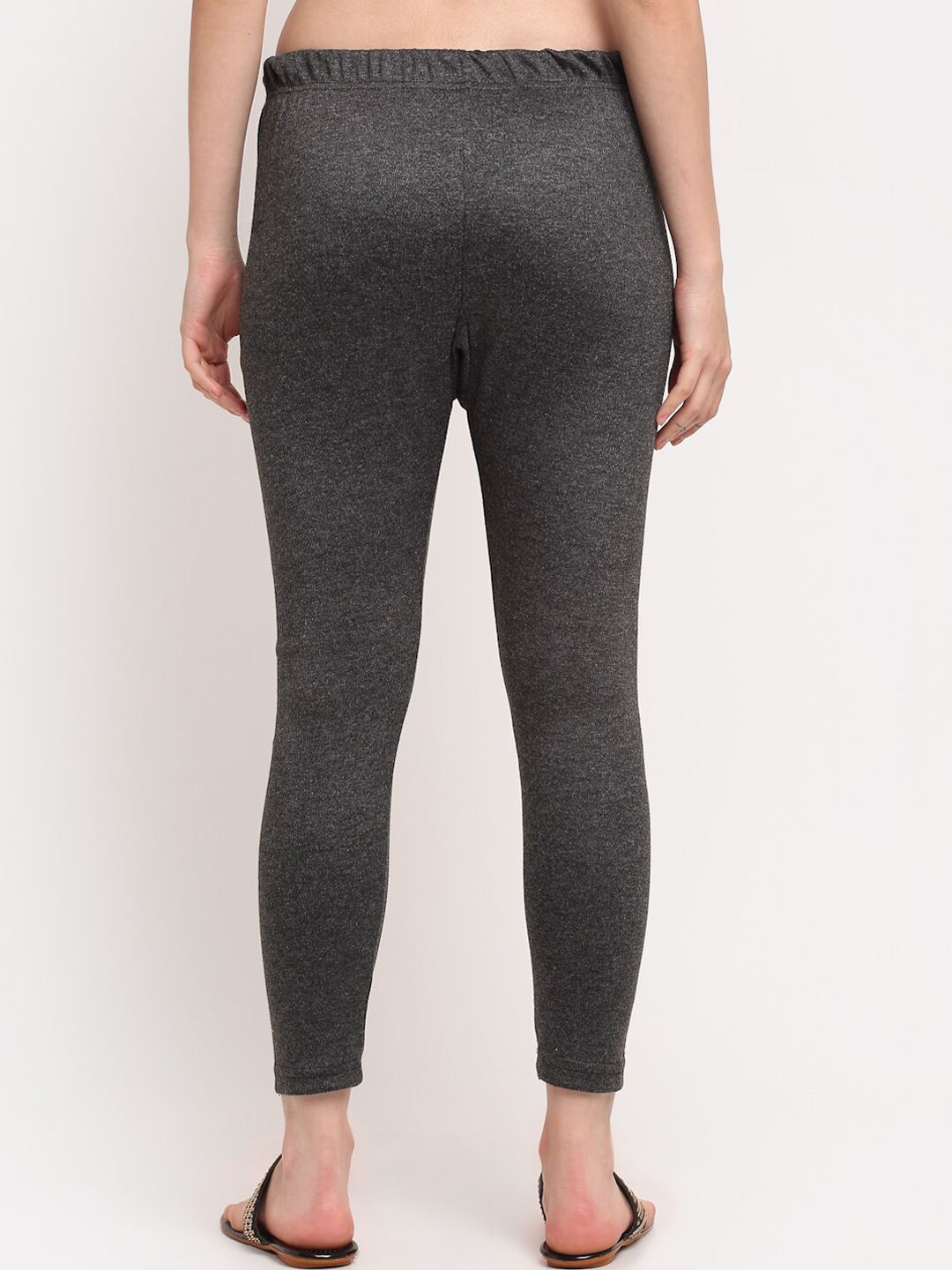 TAG 7 Women Grey Ankle-Length Leggings | Grocsy