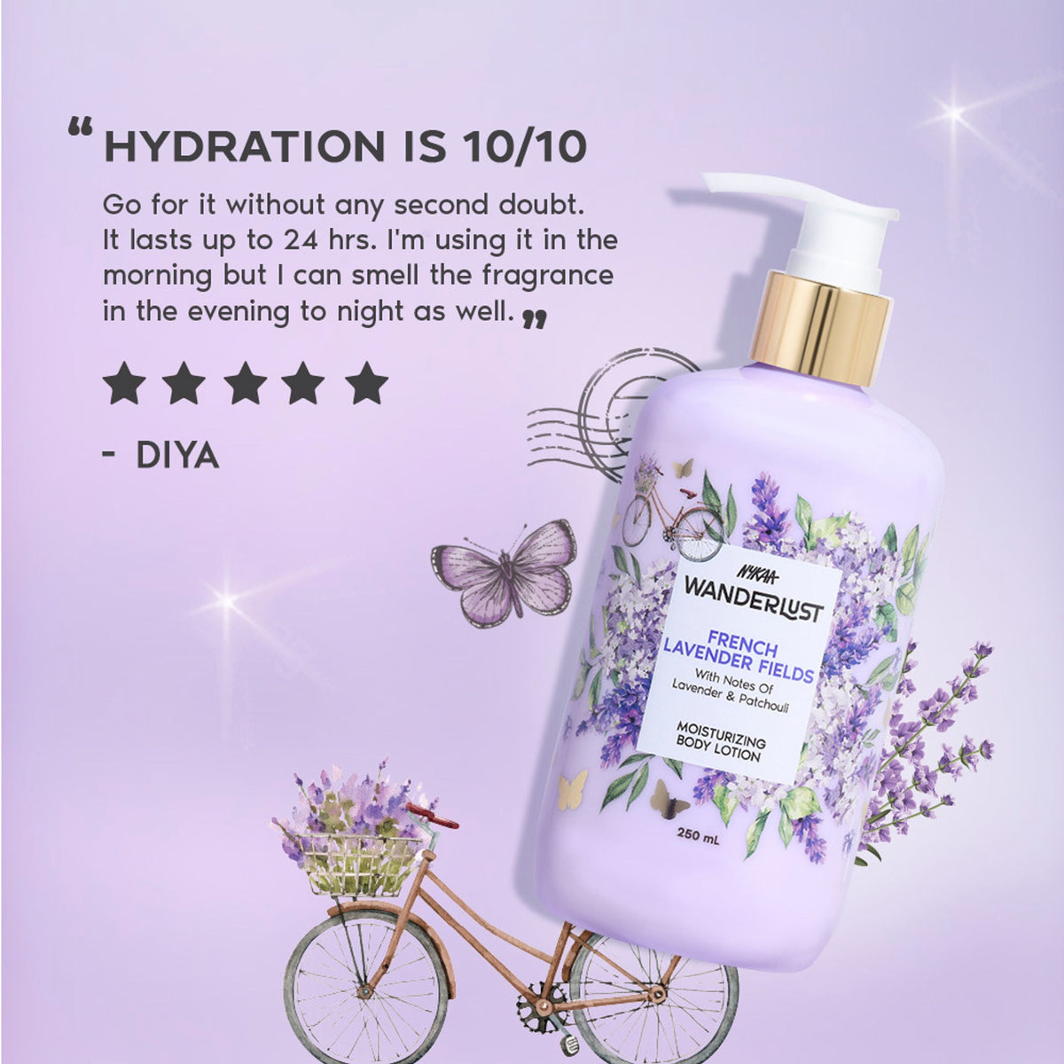 Wanderlust Moisturizing Body Lotion - French Lavender | Grocsy