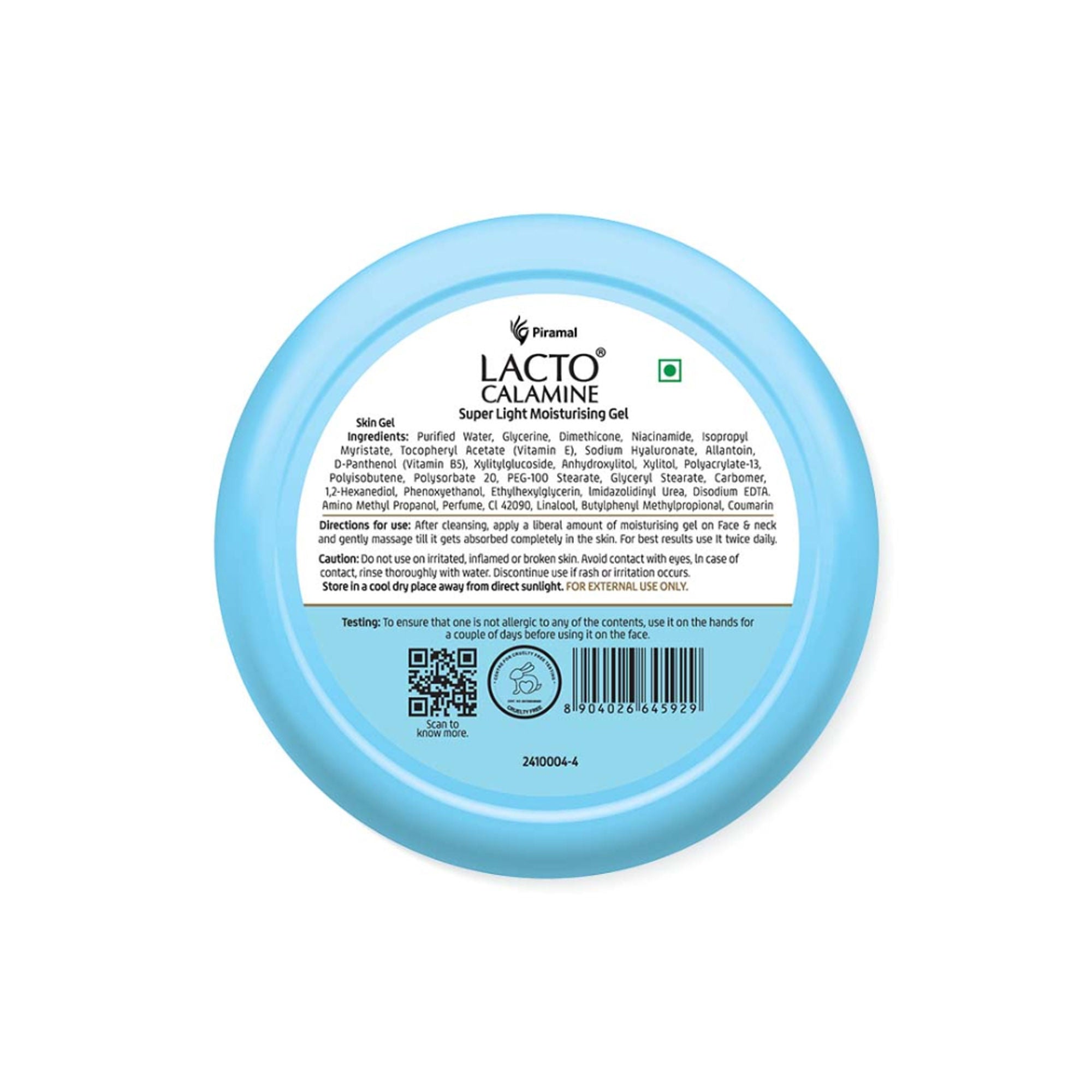 Lacto Calamine Super Light Face Moisturizer Gel For Oily Skin & Hydrated Glow | Grocsy