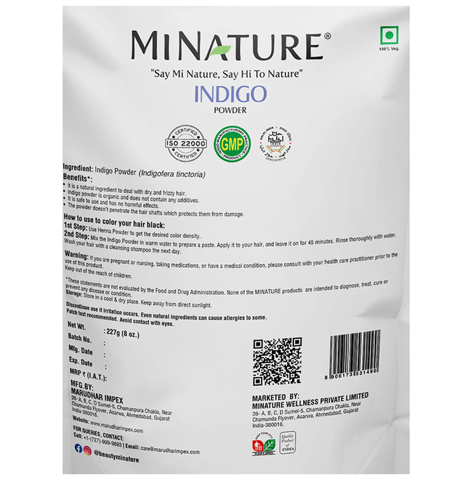 Minature Indigo Organic Powder | Grocsy