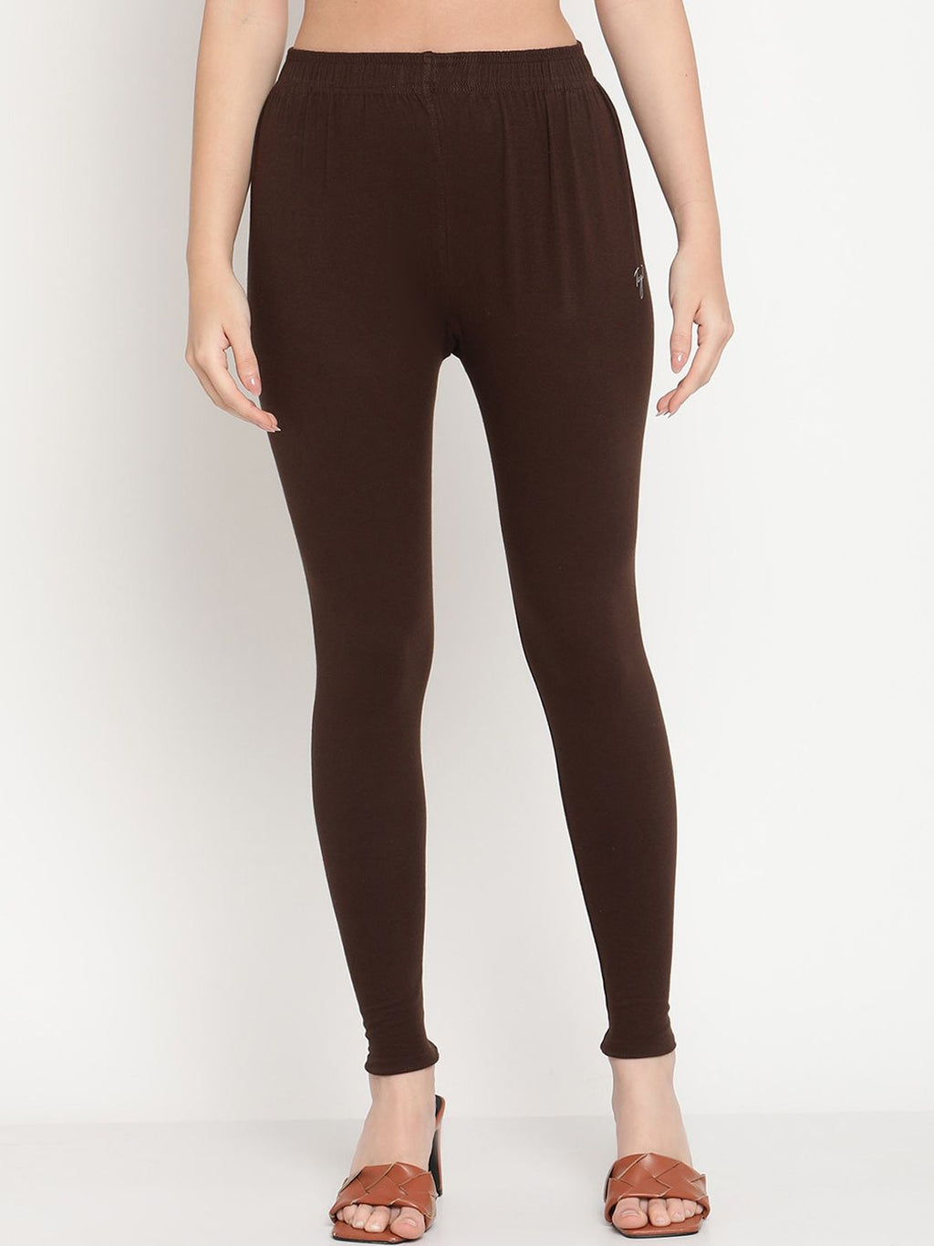 TAG 7 Women Pack Of 2 Solid Comfort-Fit Ankle-Length Leggings | Grocsy